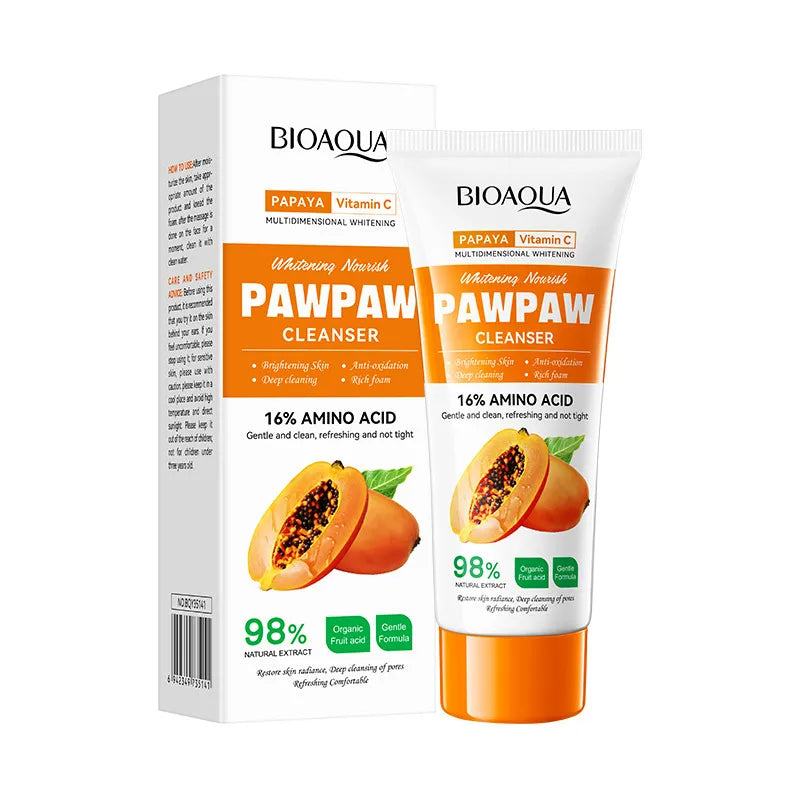 Papaya Vitamin C Cleanser 100gBIOAOUA Whitening cleansing facial cleanser