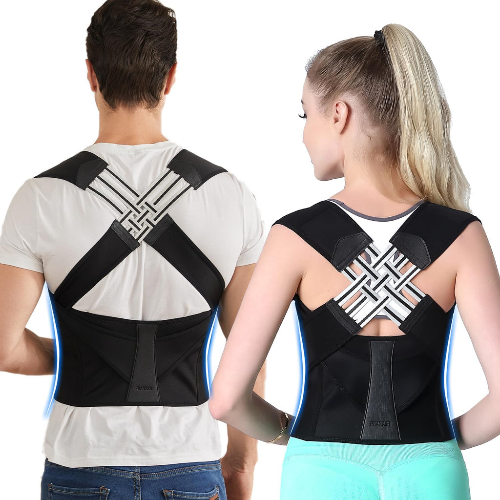 Posture Corrector for Women and Men, Adjustable Shoulder Posture Brace, Back Straightener for Middle and Upper Spine