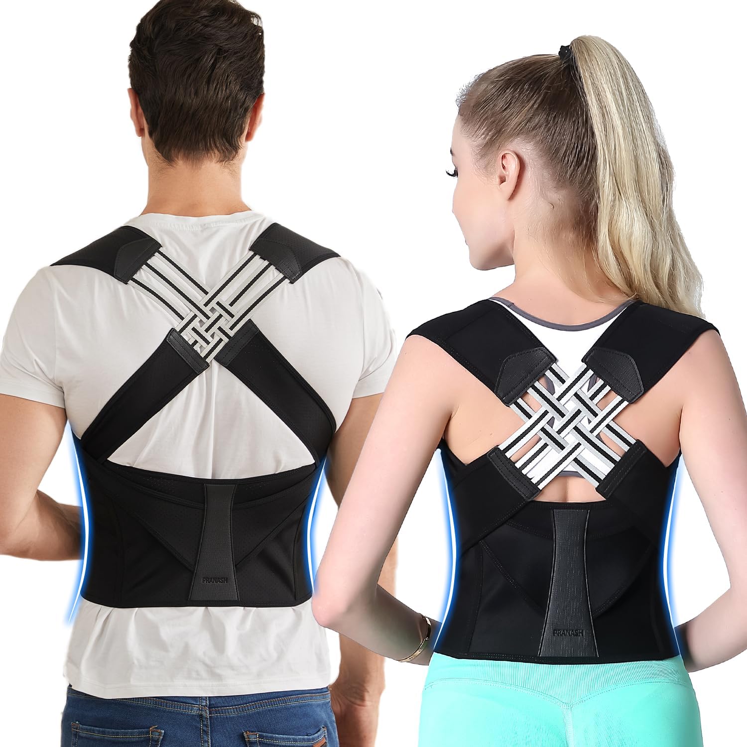 Posture Corrector for Women and Men, Adjustable Shoulder Posture Brace, Back Straightener for Middle and Upper Spine
