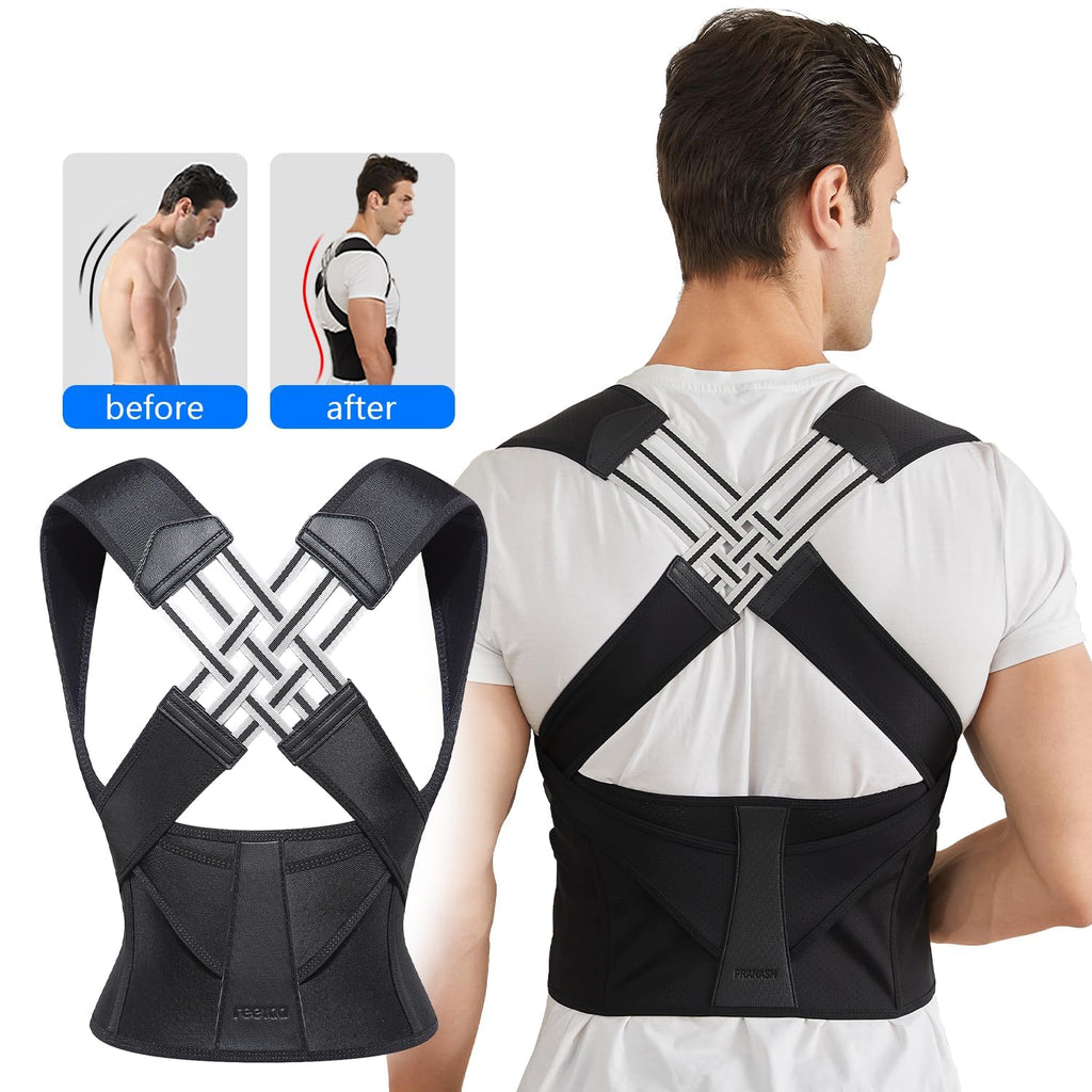 Posture Corrector for Women and Men, Adjustable Shoulder Posture Brace, Back Straightener for Middle and Upper Spine