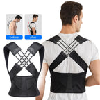 Posture Corrector for Women and Men, Adjustable Shoulder Posture Brace, Back Straightener for Middle and Upper Spine