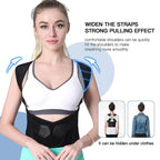 Posture Corrector for Women and Men, Adjustable Shoulder Posture Brace, Back Straightener for Middle and Upper Spine