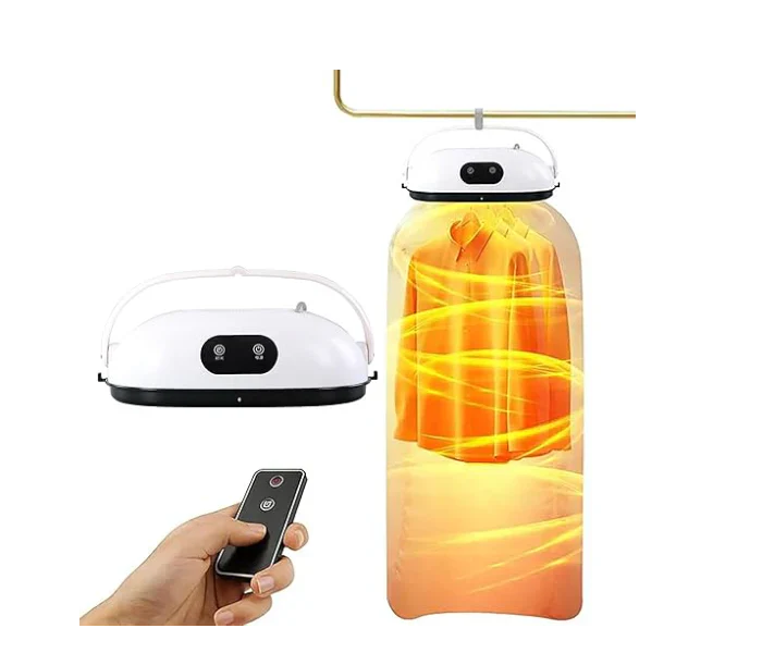OIDIRE Fully Automatic Hanging Portable cloth dryer,Dual mode gentle drying of various clothes materials,Easy storage ,Travel friendly ,Clothes wrinkle removal