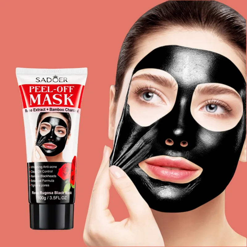 Natural Organic Face And Nose Cleansing Peel Off Black Mask For Blackhead Remover 100g