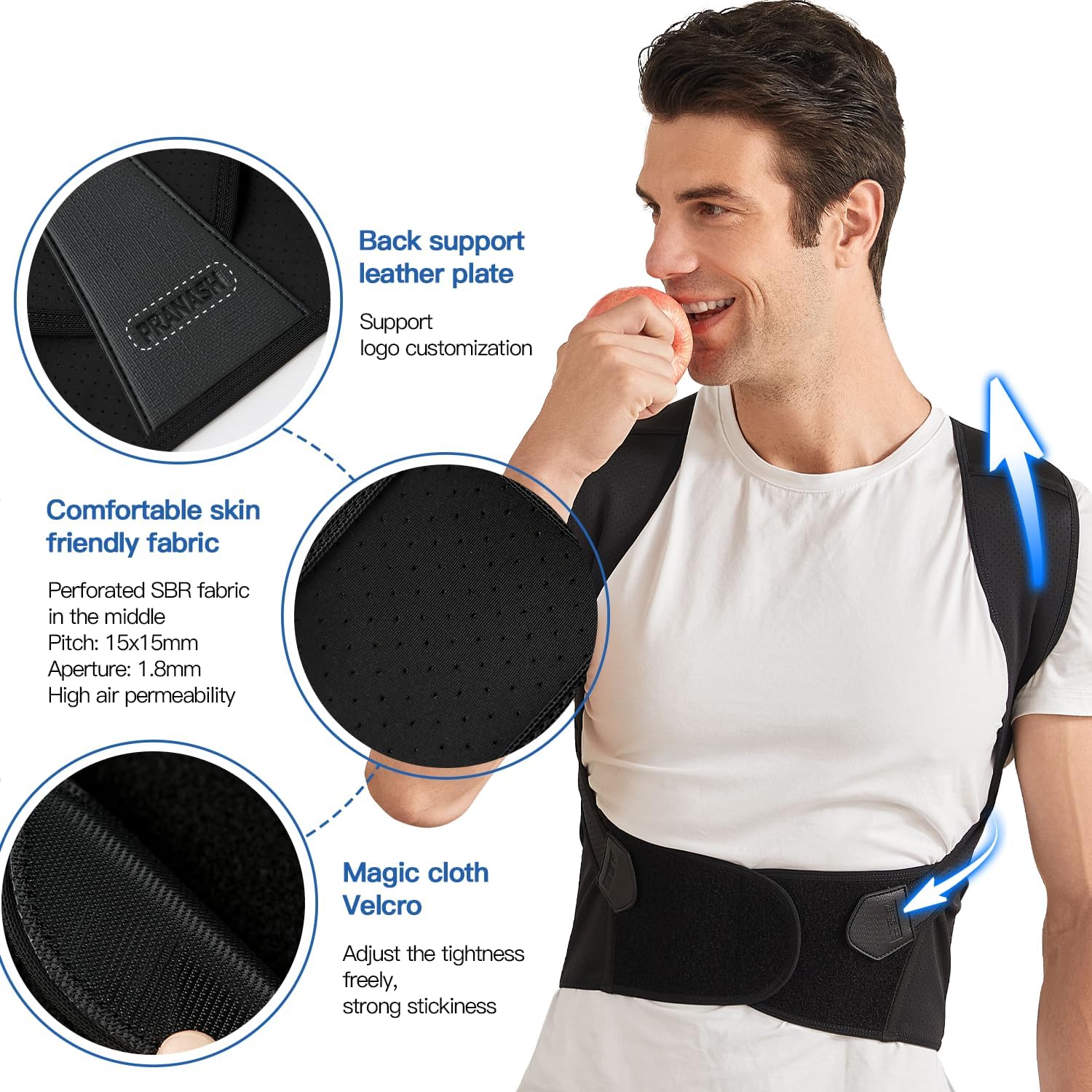 Posture Corrector for Women and Men, Adjustable Shoulder Posture Brace, Back Straightener for Middle and Upper Spine