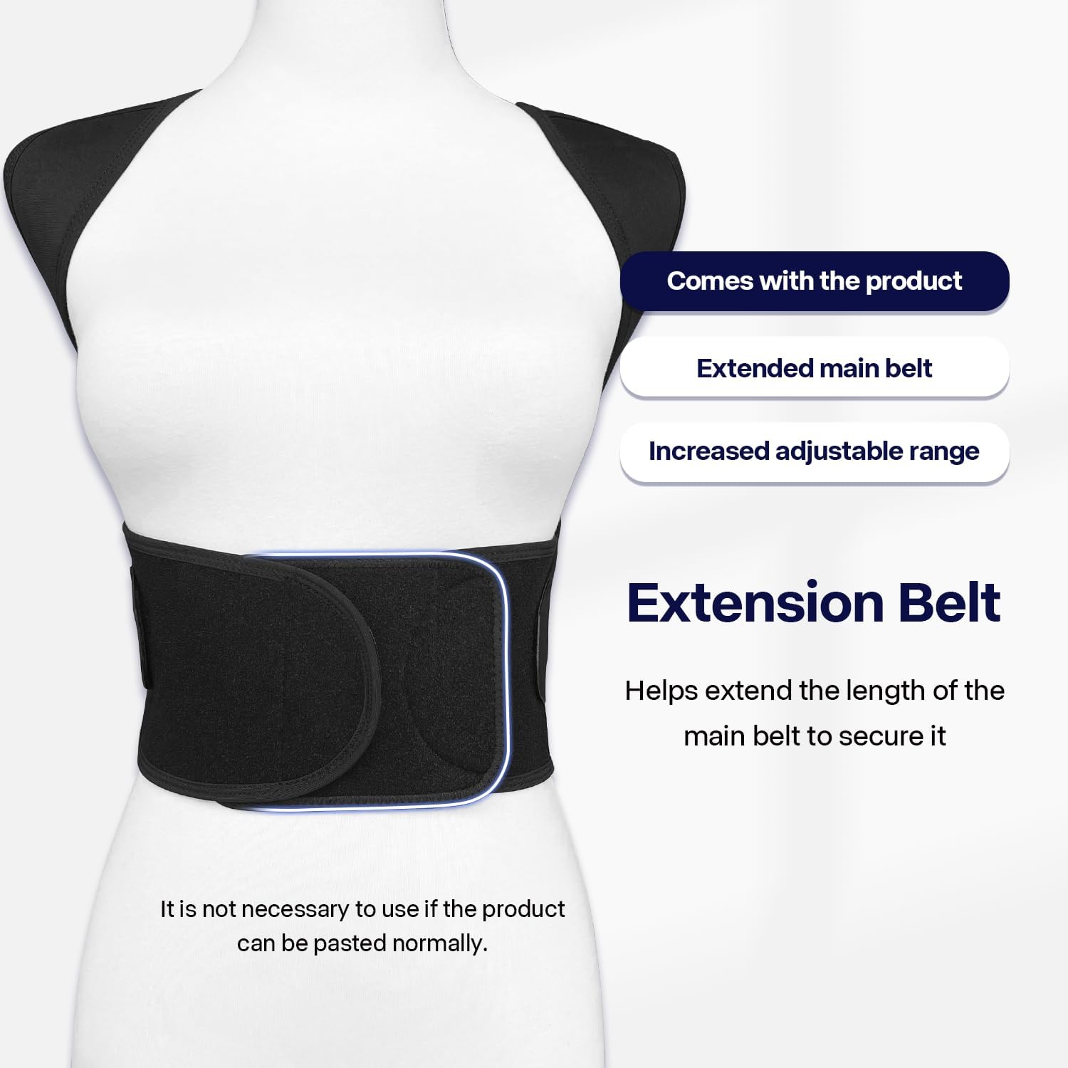 Posture Corrector for Women and Men, Adjustable Shoulder Posture Brace, Back Straightener for Middle and Upper Spine