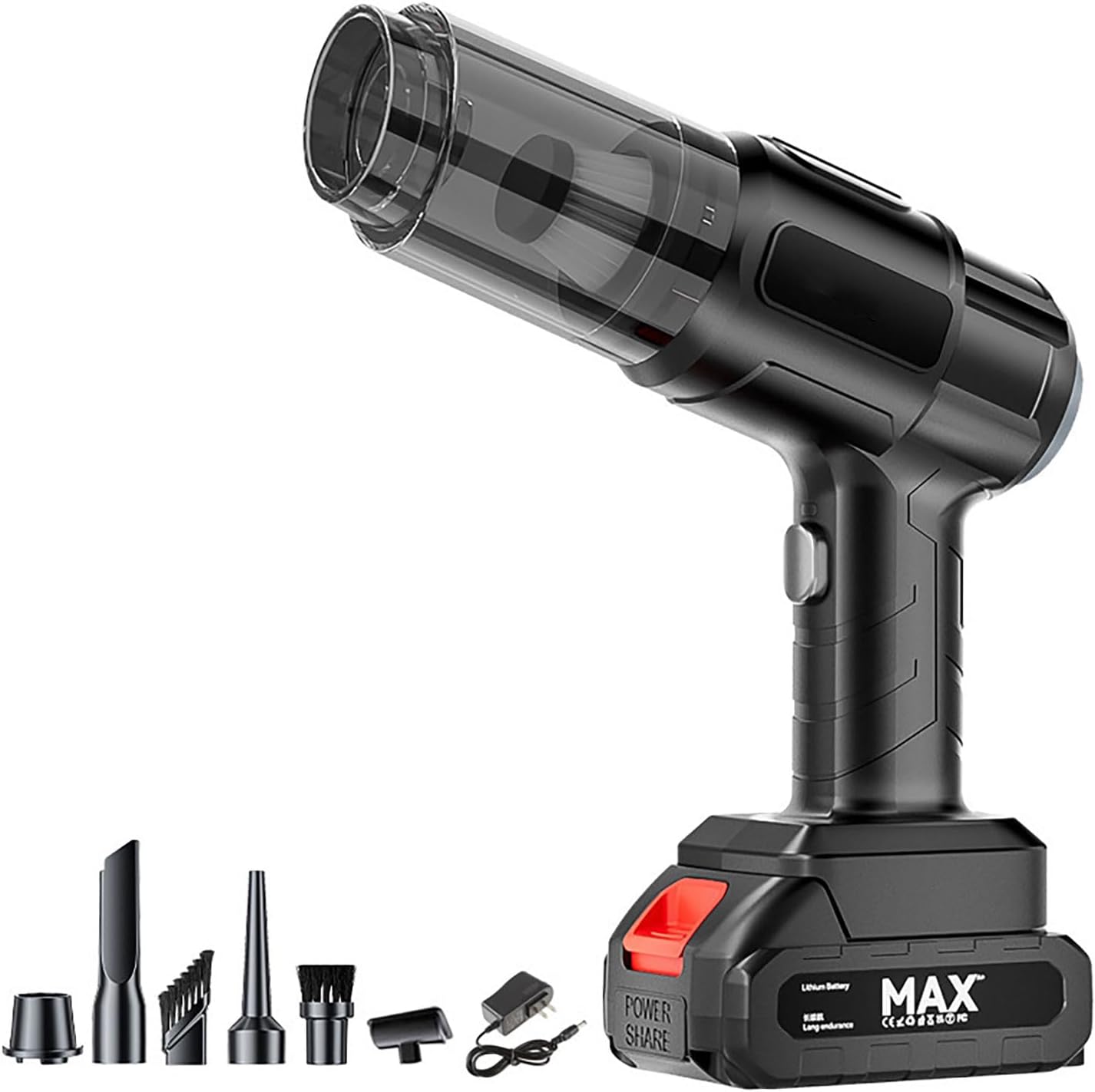 Vacuum Cleaner 4-IN-1 Small And Super Powerful 120w 5000pa Vacuum Handheld Vacuum Cleaner, Wireless Charging