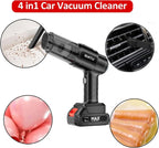 Vacuum Cleaner 4-IN-1 Small And Super Powerful 120w 5000pa Vacuum Handheld Vacuum Cleaner, Wireless Charging