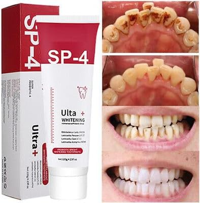 SP 4 Ultra Whitening Toothpaste, Teeth Cleaner, Advanced Whitening Formula for Stain Removal-50gm