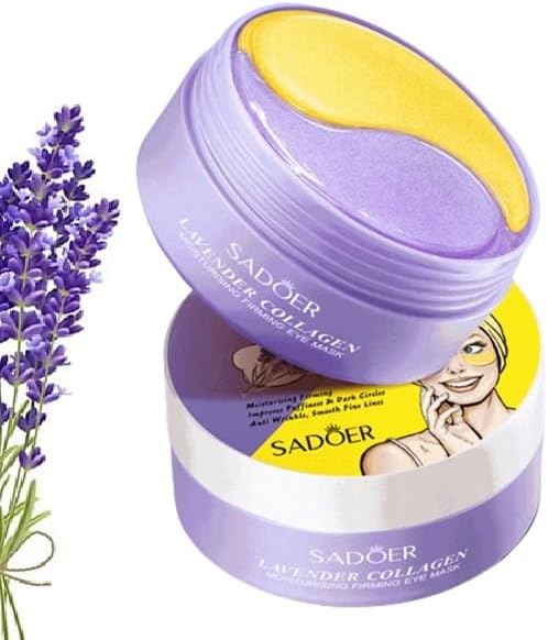 Lavender Eye Masks  Reduce Puffy Eyes & Dark Circles, Purple Eye Skin, Firm & Improve Under Eye Skin for Dark Circles, Puffy Eyes, Fine Lines, Wrinkles, Moisturizing and Hydrating