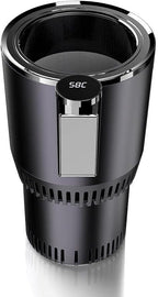 Smart Cup, 2 in 1 Car Drink Cooler Warmer, Car Coffee Cup Cooler Warmer, Personal Thermoelectric Cooling Cup, Mug Holder with Cooling and Heating Functions, Car Cooler Cup (Black)
