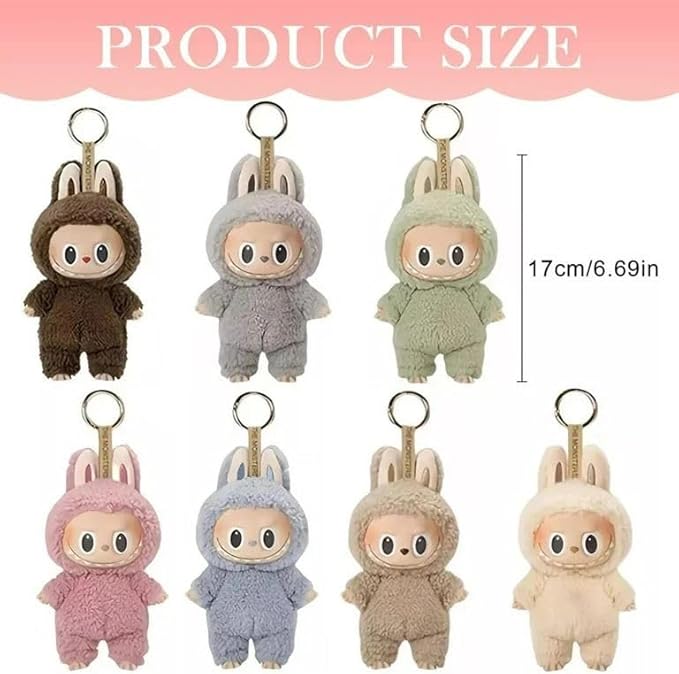 Random blind box labu the monster keychain 17 cm pack of 1. fashion school beg back pack bubu