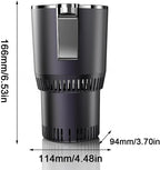 Smart Cup, 2 in 1 Car Drink Cooler Warmer, Car Coffee Cup Cooler Warmer, Personal Thermoelectric Cooling Cup, Mug Holder with Cooling and Heating Functions, Car Cooler Cup (Black)