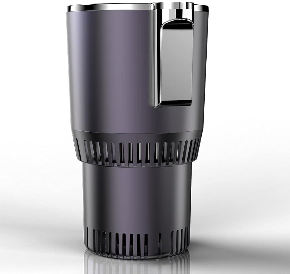 Smart Cup, 2 in 1 Car Drink Cooler Warmer, Car Coffee Cup Cooler Warmer, Personal Thermoelectric Cooling Cup, Mug Holder with Cooling and Heating Functions, Car Cooler Cup (Black)