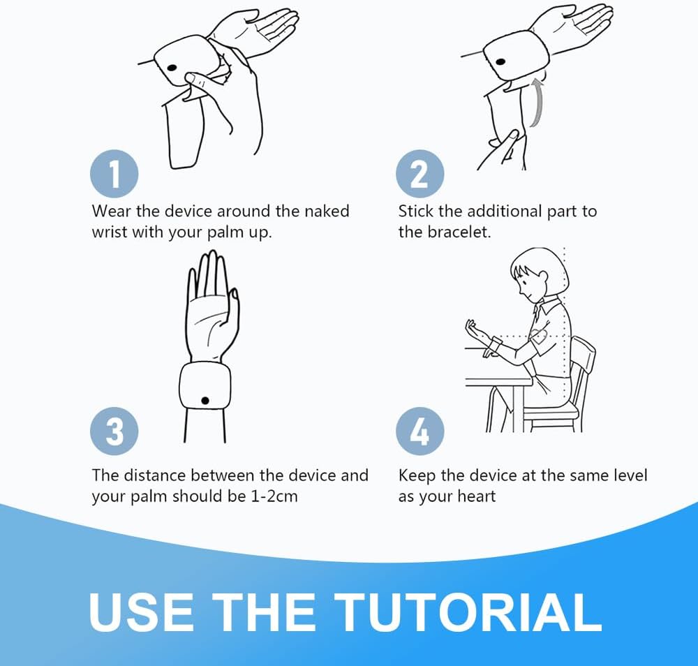 Touch Screen Blood Pressure Monitor, Backlit Display, USB-C Rechargeble -T-17