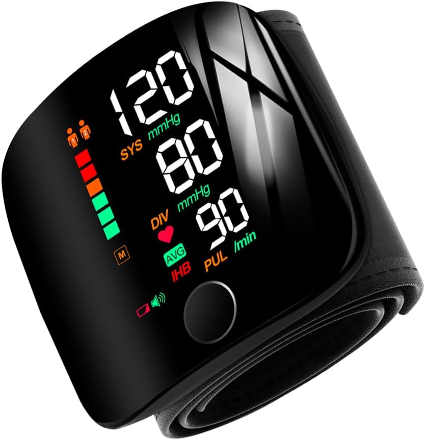 Touch Screen Blood Pressure Monitor, Backlit Display, USB-C Rechargeble -T-17