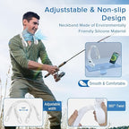 Neck Fan, Bladeless Personal Fan Cooling with 360°Airflow, Rechargeable Cooling Fan, 5 Speeds Adjustable With Digital Diaplay, Wearable Neck Fan for Home, Office, Travel and Sports