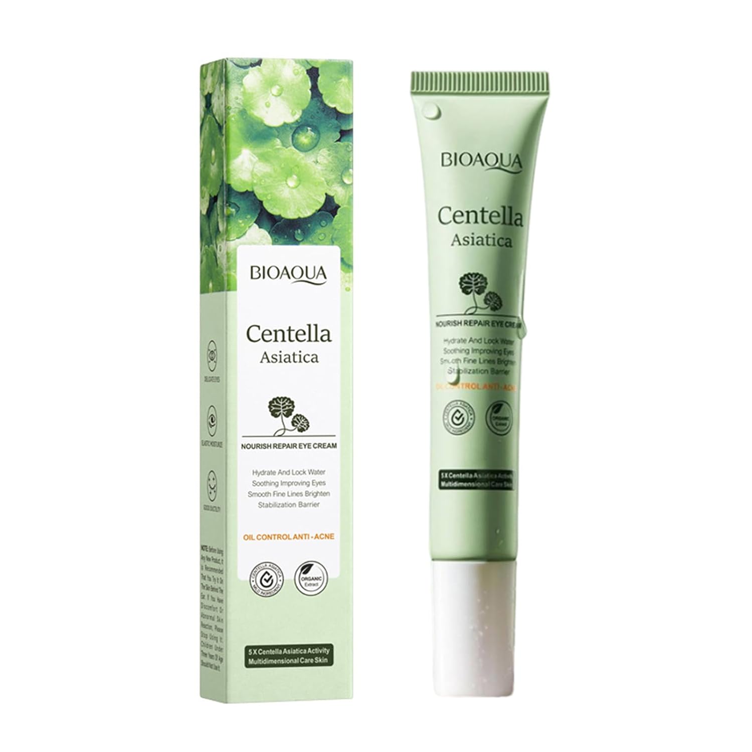 Rosarden Centella Asiatica Eye Cream for Wrinkles and Dark Circles, Eye Bags, Eye Care for Normal to Dry Skin, Moisturising Eye Cream for Men and Women