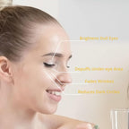 Turmeric Vitamin C Eye Cream,Eye Cream For Dark Circles, Puffiness, Crows Feet and Under Eye Bags with Vitamin C & Hyaluronic Acid for Fine Lines & Wrinkles & Brighten,All Skin Tones