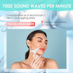 Face Massager Against Wrinkles, Face Beauty Device with 3 Modes, 45°C V Face Beauty Meter Face Device for Skin Tightening & Lifting EMS Face Massage for Women Men V Shape Face Massager Device