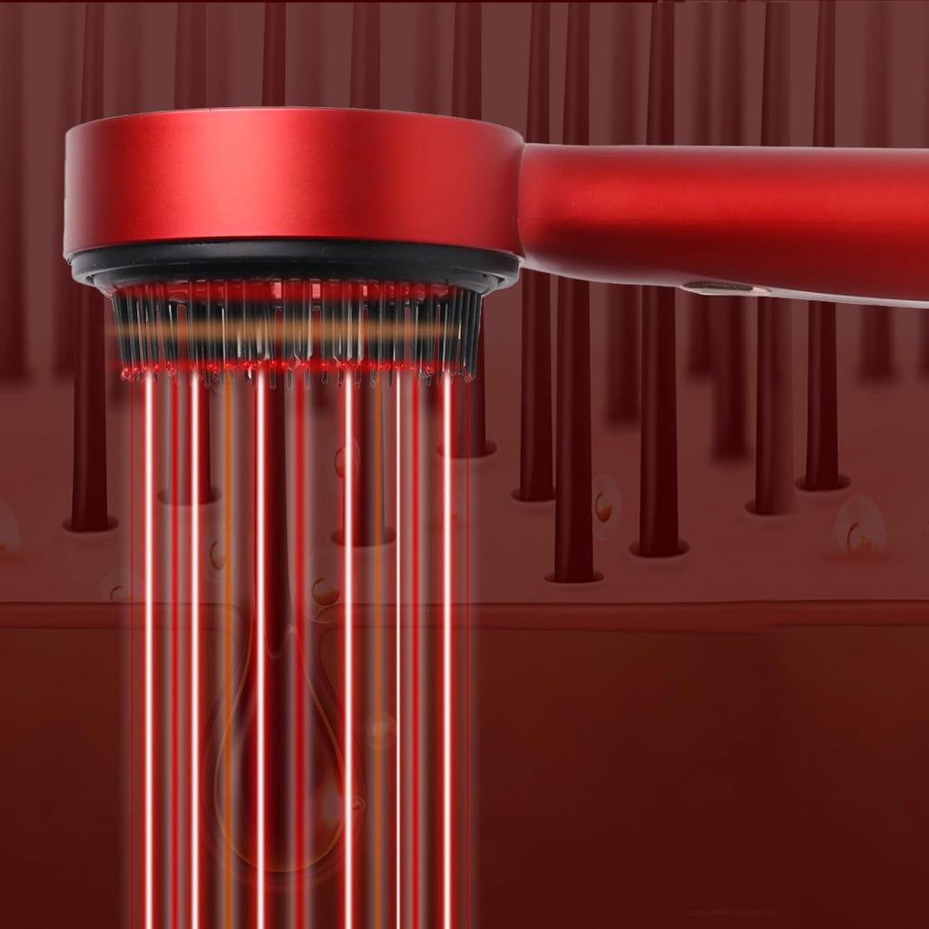 Electric Scalp Brush Scalp Care Hair Care Scalp Serum Can Be Used Red LED Waterproof Rechargeable Cordless with storage bag, Portable Deep Massager For Hair & Head Relax