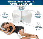 Knee Pillow for Side Sleepers – Hip & Back Pain Relief Pillow with Adjustable Strap – Comfortable Sciatica & Leg Pain Relief for Side Sleeping