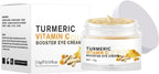 Turmeric Vitamin C Eye Cream,Eye Cream For Dark Circles, Puffiness, Crows Feet and Under Eye Bags with Vitamin C & Hyaluronic Acid for Fine Lines & Wrinkles & Brighten,All Skin Tones