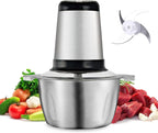Electric Food Chopper/Meat Processor Vegetable Onion Grinder chopping machine, 2 Speed Setting, Detachable Stainless Steel Quad 4 Blades, Power Rating 1200 Watt 5L