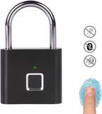 Fingerprint Padlock, One Touch Open Gym Lock for Locker, Sports, School & Employee Locker, Suitcase (No App, No Bluetooth & No Breaking into Troubled)