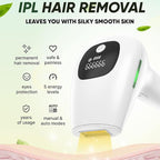 Laser Hair Removal Device, Pulse light hair removal device at home 500,000 flashes, Permanent Laser Hair Removal for women and men, Painless hair removal device for armpits, legs, arms