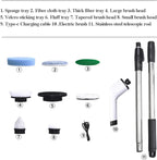 Electric Spin Scrubber Rechargeable Cleaning Brush with 7 Replaceable Brush Heads, Cordless and Portable Power Scrubber, Electric Bathroom Scrubber for Cleaning Tile, Window, Floor, Tub, Car