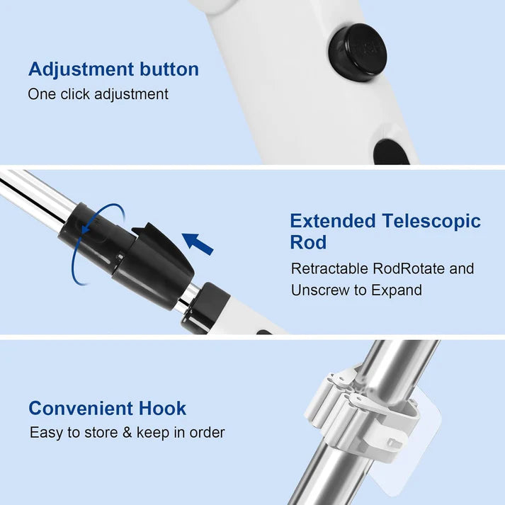 Electric Spin Scrubber Rechargeable Cleaning Brush with 7 Replaceable Brush Heads, Cordless and Portable Power Scrubber, Electric Bathroom Scrubber for Cleaning Tile, Window, Floor, Tub, Car
