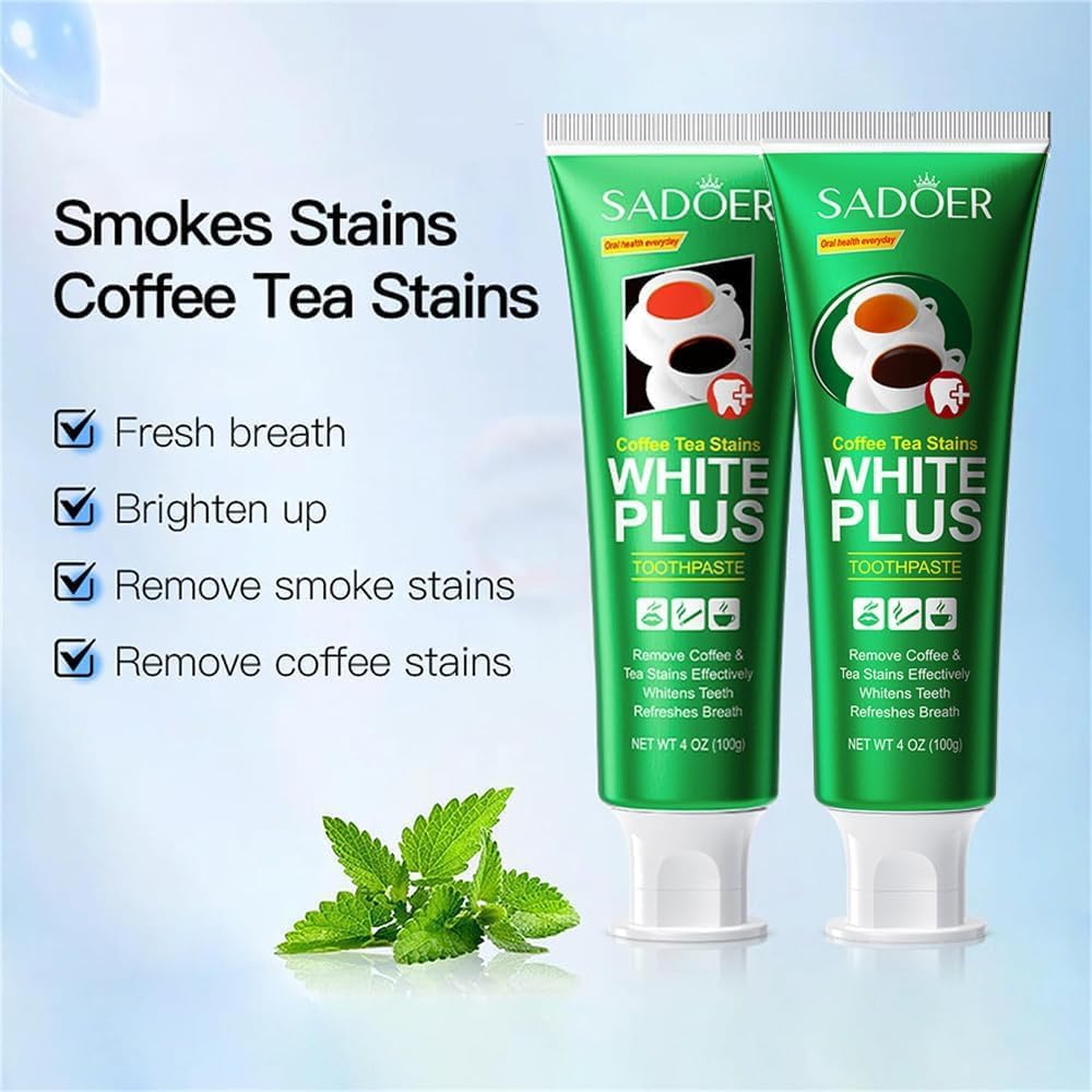 Sadoer Toothpaste, Sadoer Tea Stain Whitening Toothpaste, Sadoer Whitening Toothpaste, Tea Stain Remover Toothpaste, Oral Care Deep Cleaning Gum Protection Desensitizing Toothpaste