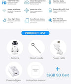Cloud Home Security IP Camera Robot Intelligent Auto Tracking Camera Wireless Wi-Fi Baby Video Monitor Surveillance Camera 1080P