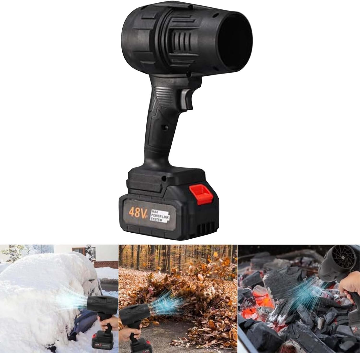 48V – Compact Lithium Turbo Blower with Handheld Power'' *TurboJet Mini Blower – 48V Lithium-Powered Handheld Air Force"