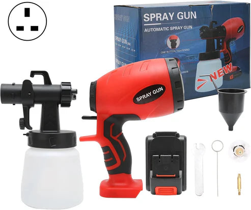 Paint Sprayer, 150W Handheld Spray Guns, Cordless Electric Paint Sprayer Automatic Painting Machine Household Paint Spraying Tool for Painting Ceiling/Fence/Car//Walls