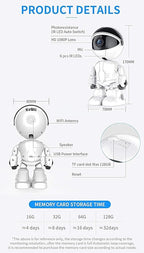 Cloud Home Security IP Camera Robot Intelligent Auto Tracking Camera Wireless Wi-Fi Baby Video Monitor Surveillance Camera 1080P