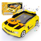 Kids Steering Wheel Racing Car Adventure Game with Music & Sound, Handheld Simulated Learning Driving Cars Toy Birthday Gift for Toddler Boys Girls