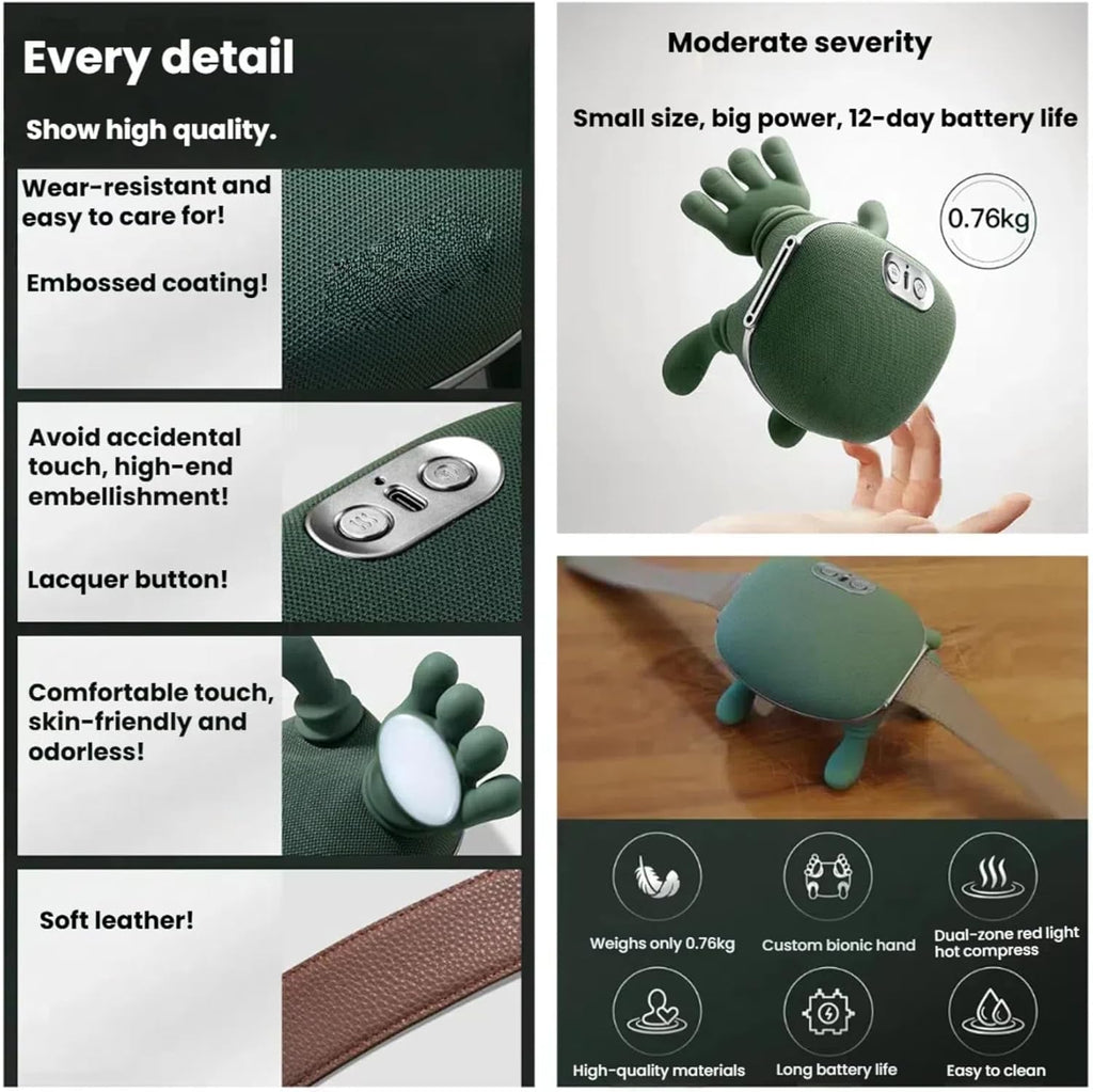 Siaasoo Neck &Shoulder Massage Master - Shiatsu Kneading with Heat, Deep Tissue Relief, Quiet Comfortable, Suitable for Men & Women