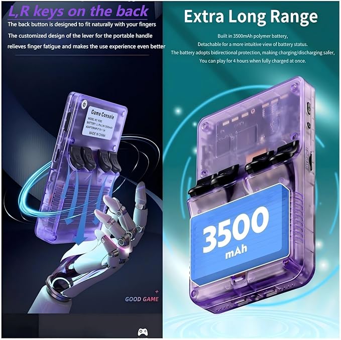 Retroblast Console,Retroblast 20000 Console,Retroblast Console X6 Game Console,Retroblast Gaming Console,3.5in Hd Handheld Game Console,Handheld Retro Game Console,Retro Gaming Console