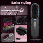 Straight Hair Comb, A Straightener with a Built-In Comb, Fast Heating and 4 Temperature Settings. Usb Charging, Straight Hair, Curly Hair, Various Hair Salons