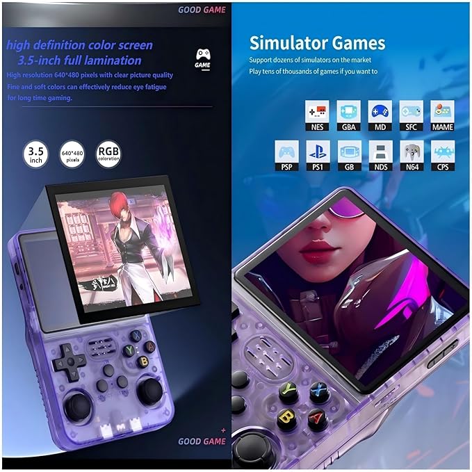 Retroblast Console,Retroblast 20000 Console,Retroblast Console X6 Game Console,Retroblast Gaming Console,3.5in Hd Handheld Game Console,Handheld Retro Game Console,Retro Gaming Console