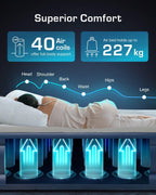 Premium King Size Air Bed with Advanced Support System and Built-In Electric Pump - Raised 33cm Inflatable Mattress & Guest Bed for Camping, Moving, Travel