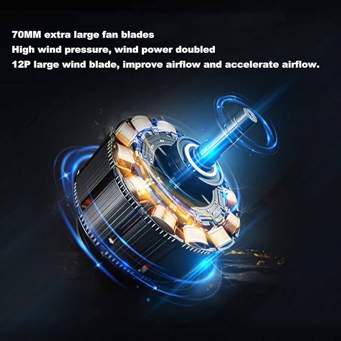 48V – Compact Lithium Turbo Blower with Handheld Power'' *TurboJet Mini Blower – 48V Lithium-Powered Handheld Air Force"
