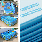 Inflatable Swimming Pool Indoor Outdoor PVC Swimming Pool Cartoon Thickening Swimming Pool for Toddler Kids Pool