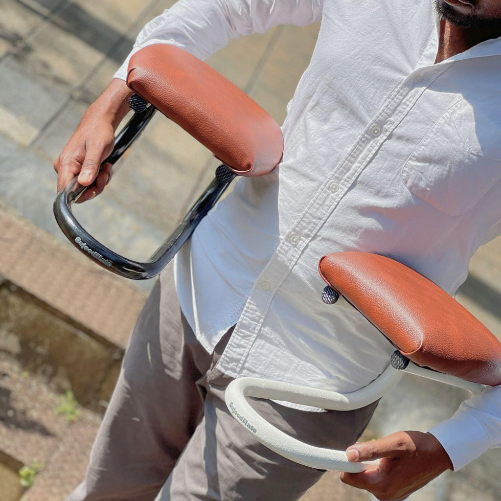 Ergonomic Sujood Stool for Prayer | Comfortable Islamic Knee Support Bench with Anti-Slip Base & Soft Padded Seat | C-Shaped Steel Frame | Namaz Support