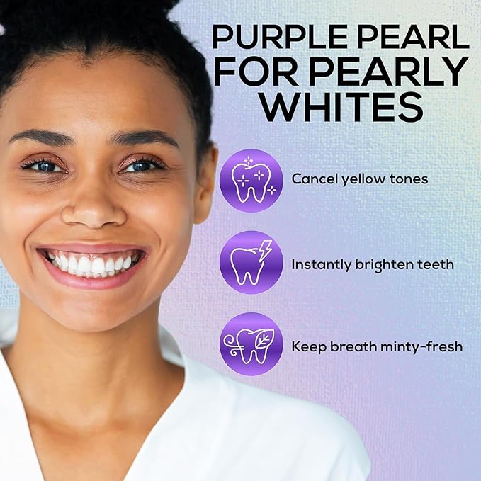 Hismile v34 Colour Corrector, Purple Teeth Whitening, Tooth Stain Removal, Teeth Whitening Booster, Purple Toothpaste - Packaging May Vary