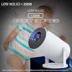 Mini Projector, Portable Projector Support 4K+, Bluetooth5.0, WiFi6, Smart Projector Compatible With Android13.0/TV Stick/HDMI/USB/TF/Audio,Home Cinema, HY300 Pro