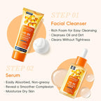 Anti-Wrinkle Skin Care Set with Vitamin E and Vitamin B5