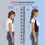 KASTWAVE Back Brace Posture Corrector for Women and Men, Support Waist Lumbar Back Straightener with Spine Vertical Alignment System, Lower Back Pain Relief (M)